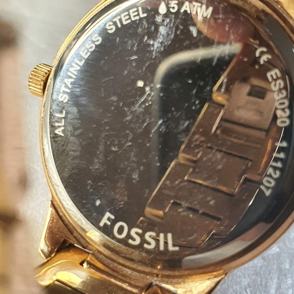 Fossil Jesse ES3020 Rose Gold/Rhinestone Women's Watch - Picture 4 of 4